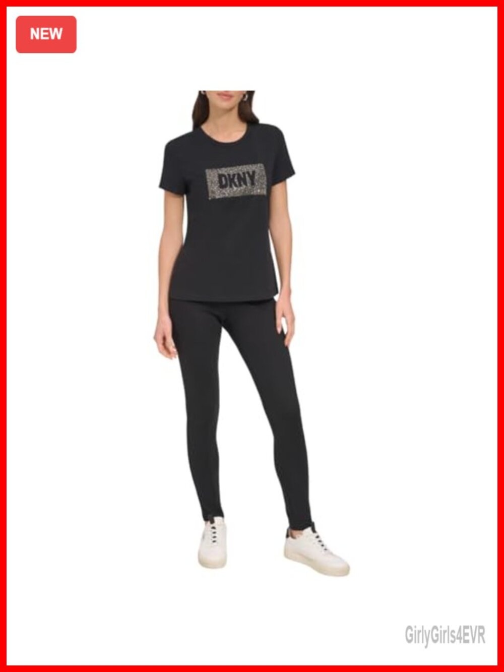 DKNY Cotton Stretch Lounge Tee Long Sleeve Knit Top Casual Everyday
